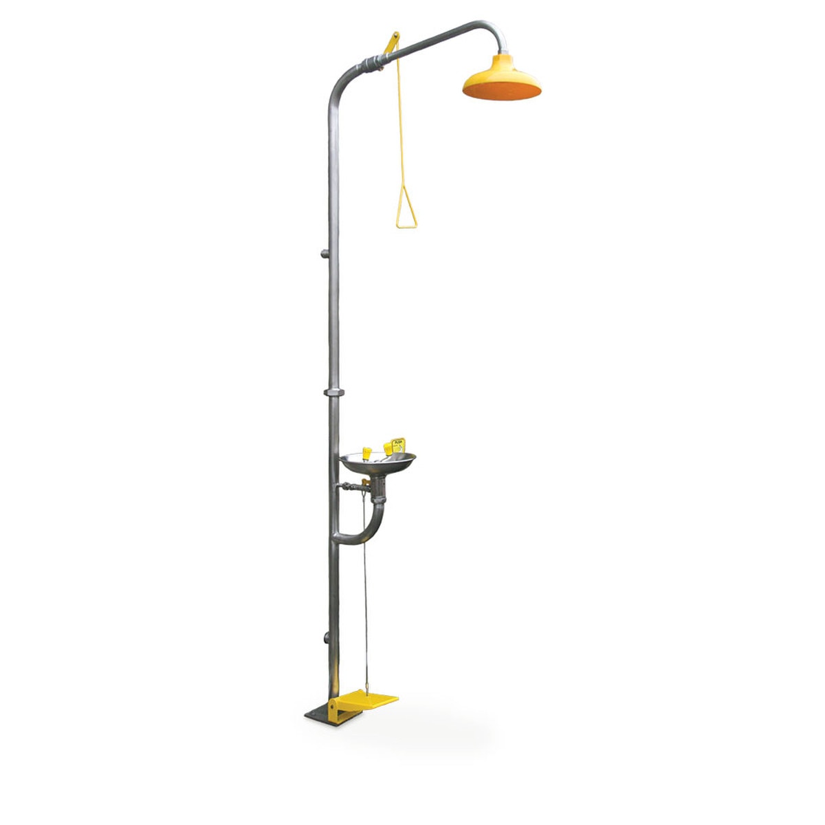 ECO-63000-F Combination Shower Eyewash Unit Hand/Foot Operated | Safety Showers | Combo Shower Eyewash | Ecospill | Brisbane Sydney Melbourne Perth Adelaide Canberra Townsville Australia
